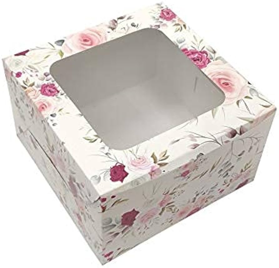 ITC FLORAL WINDOW CAKE BOX