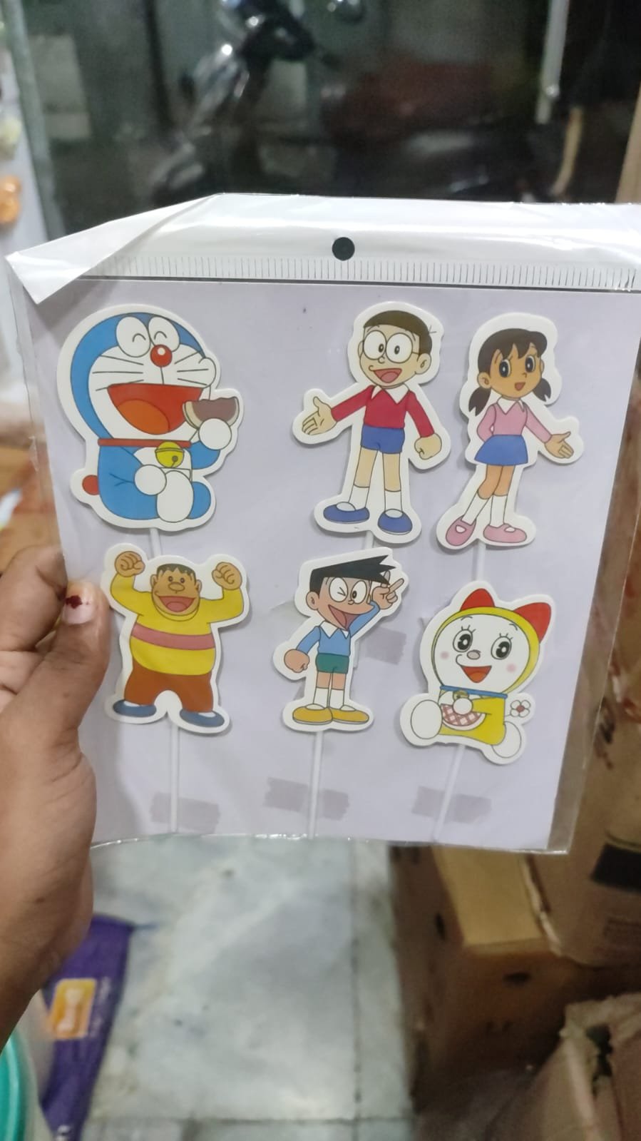 Doremon Theme Cake Topper