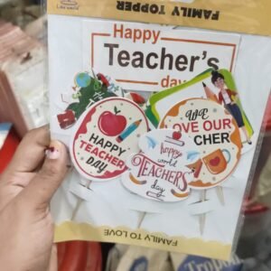 Teachers Day Theme Cake Topper