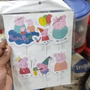 Pepa pig Theme Cake Topper