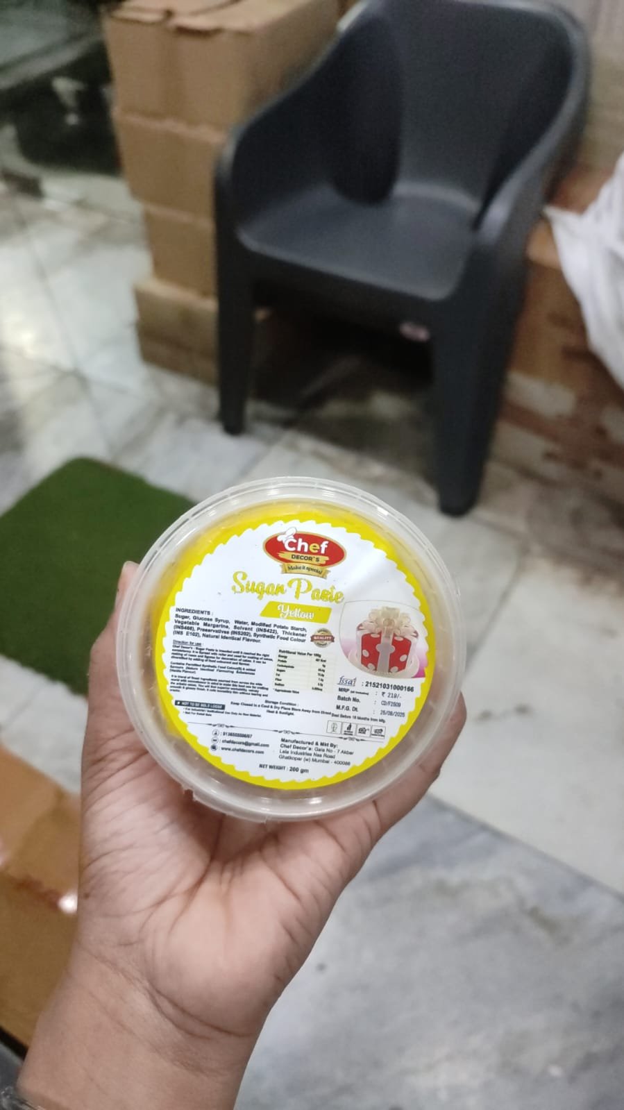 Yellow 200g Fondant (Sugar Paste)