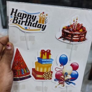 Birthday Party Theme Cake Topper