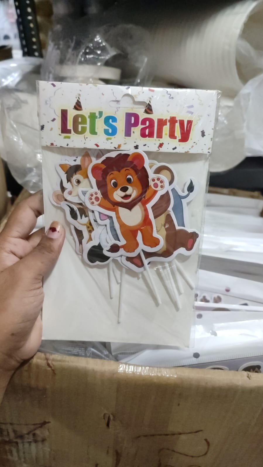 10pcs Animal Theme Cake Topper