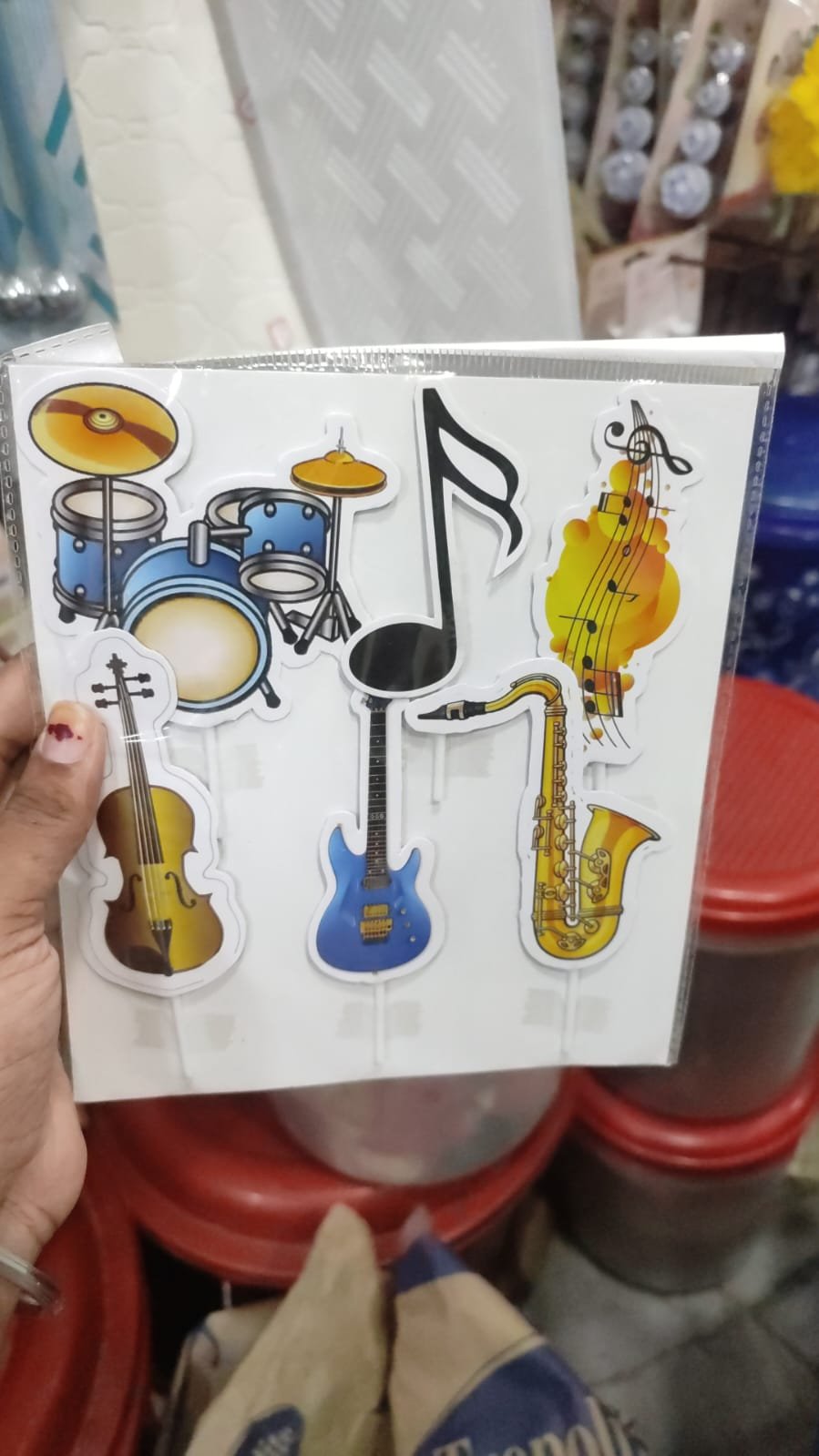 Music Theme Cake Topper