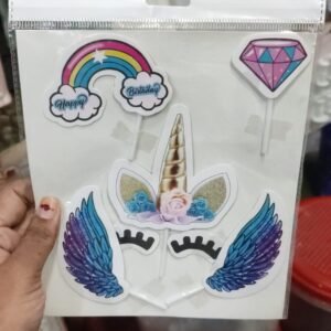 Unicorn Theme Cake Topper