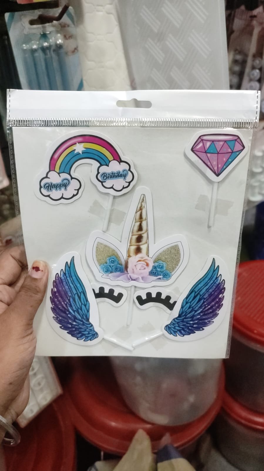Unicorn Theme Cake Topper