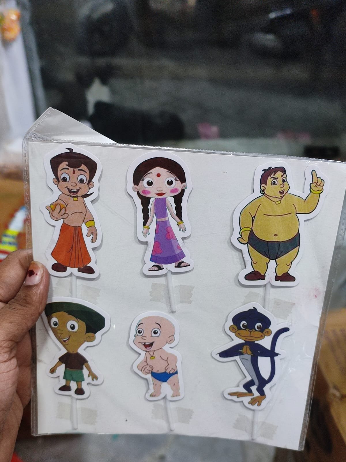 Chota Bheem Theme Cake Topper