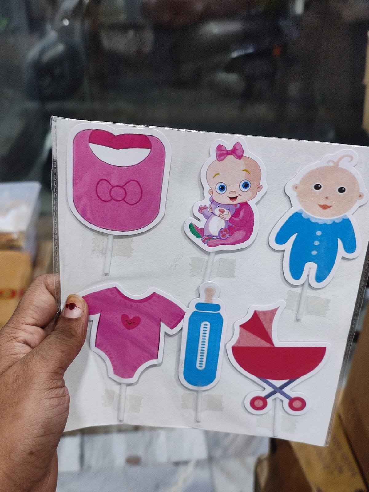 Baby Shower Theme Cake Topper