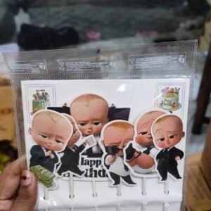 Baby Boss Theme Cake Topper