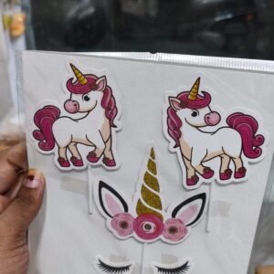 Unicorn Theme Cake Topper