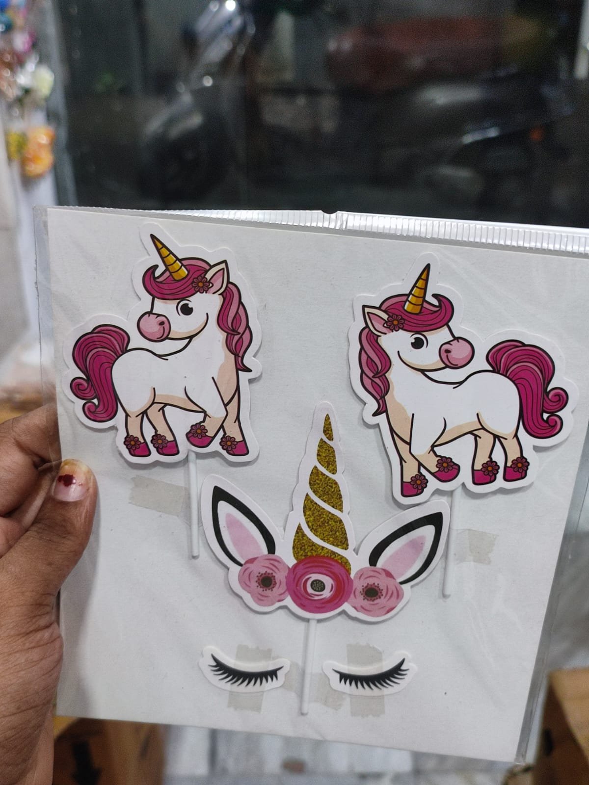 Unicorn Theme Cake Topper