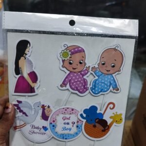 Baby Shower Theme Cake Topper