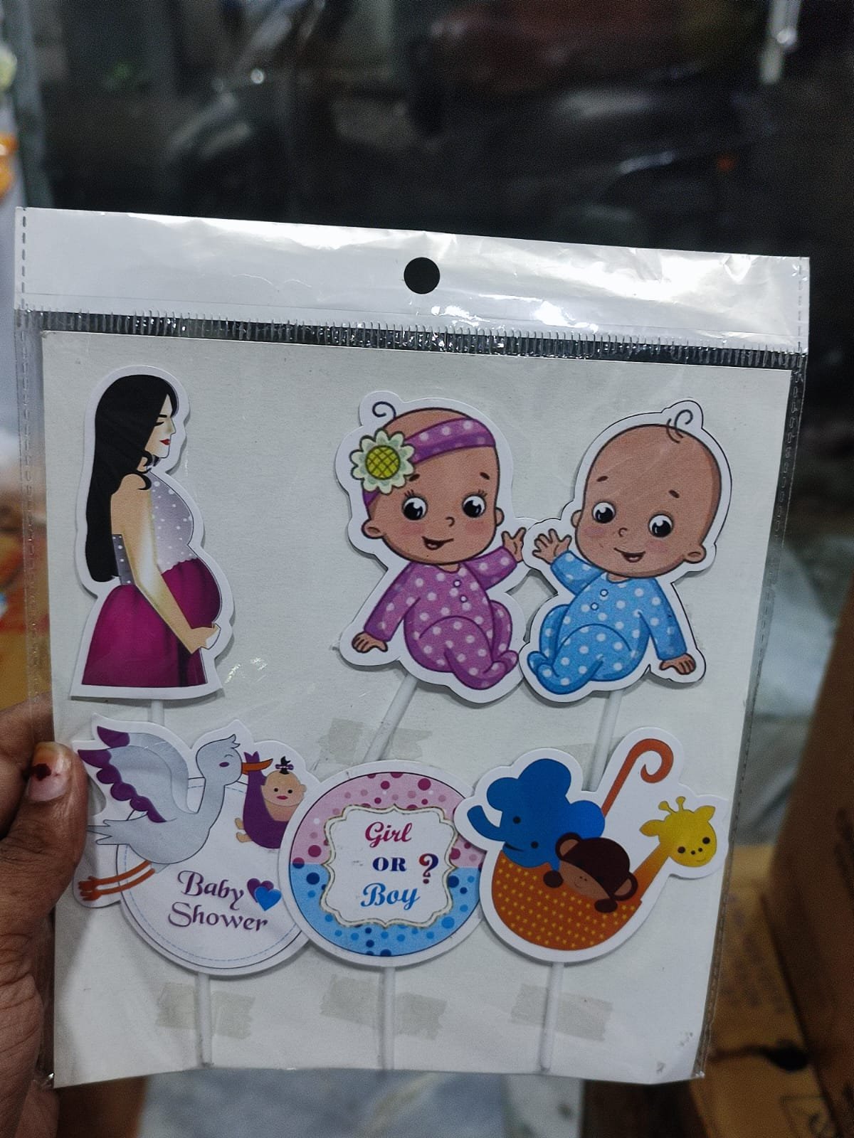 Baby Shower Theme Cake Topper