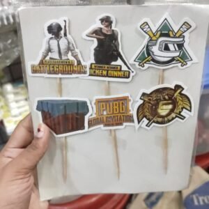 PubG Theme Cake Topper Set