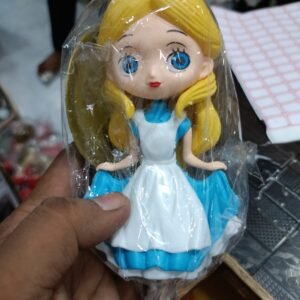 Cute Blonde Girl Cake Topper Figurine