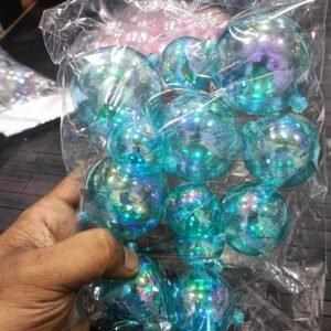 12pcs Crystal Faux Ball color Ocean Blue green