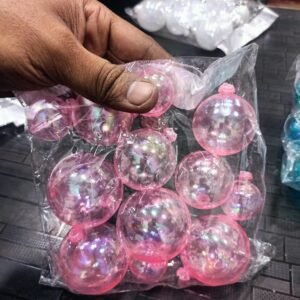 12pcs Crystal Faux Ball color Pink