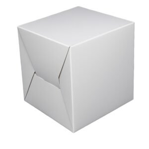 WHITE TIER CORRUGATED CAKE BOX
