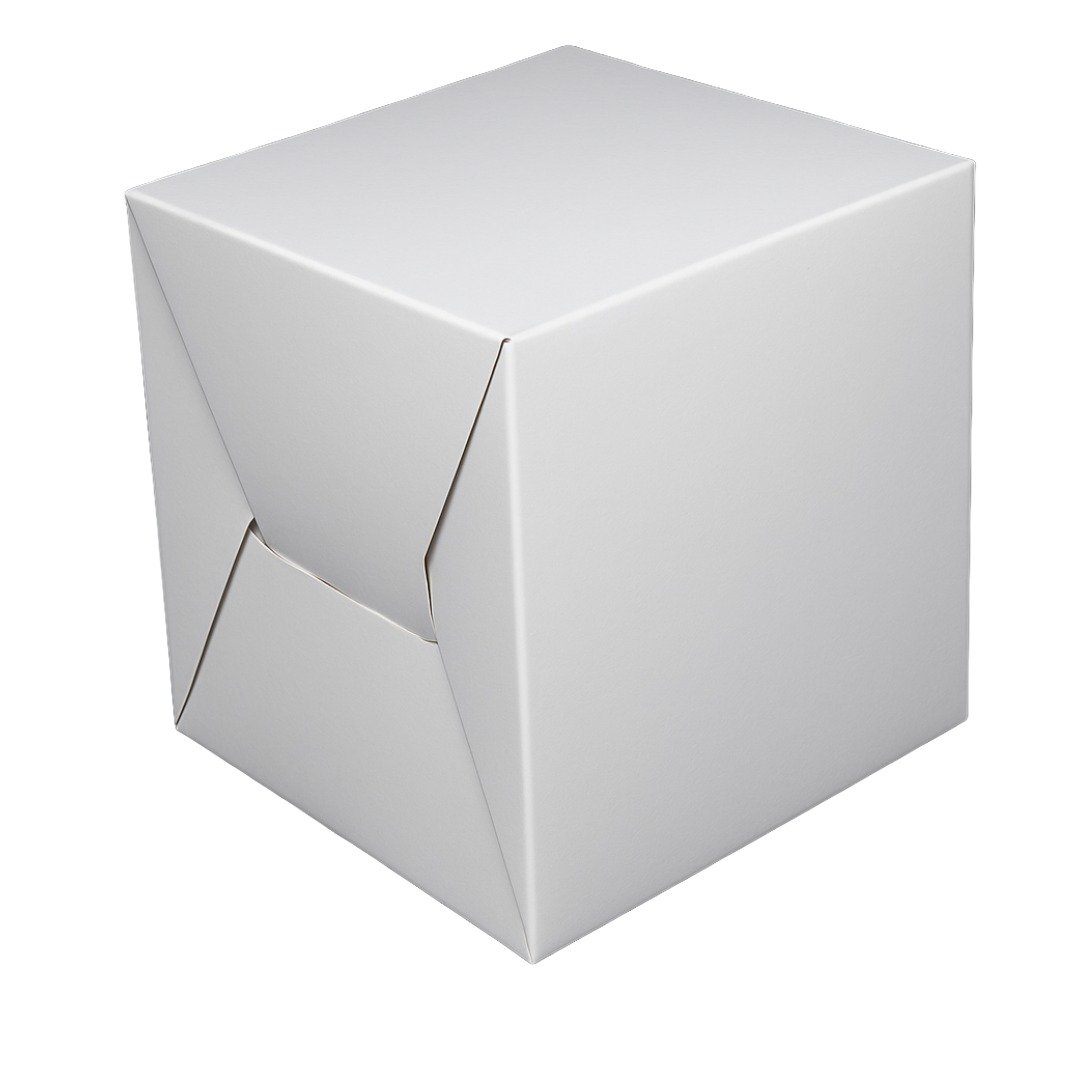 WHITE TIER CORRUGATED CAKE BOX
