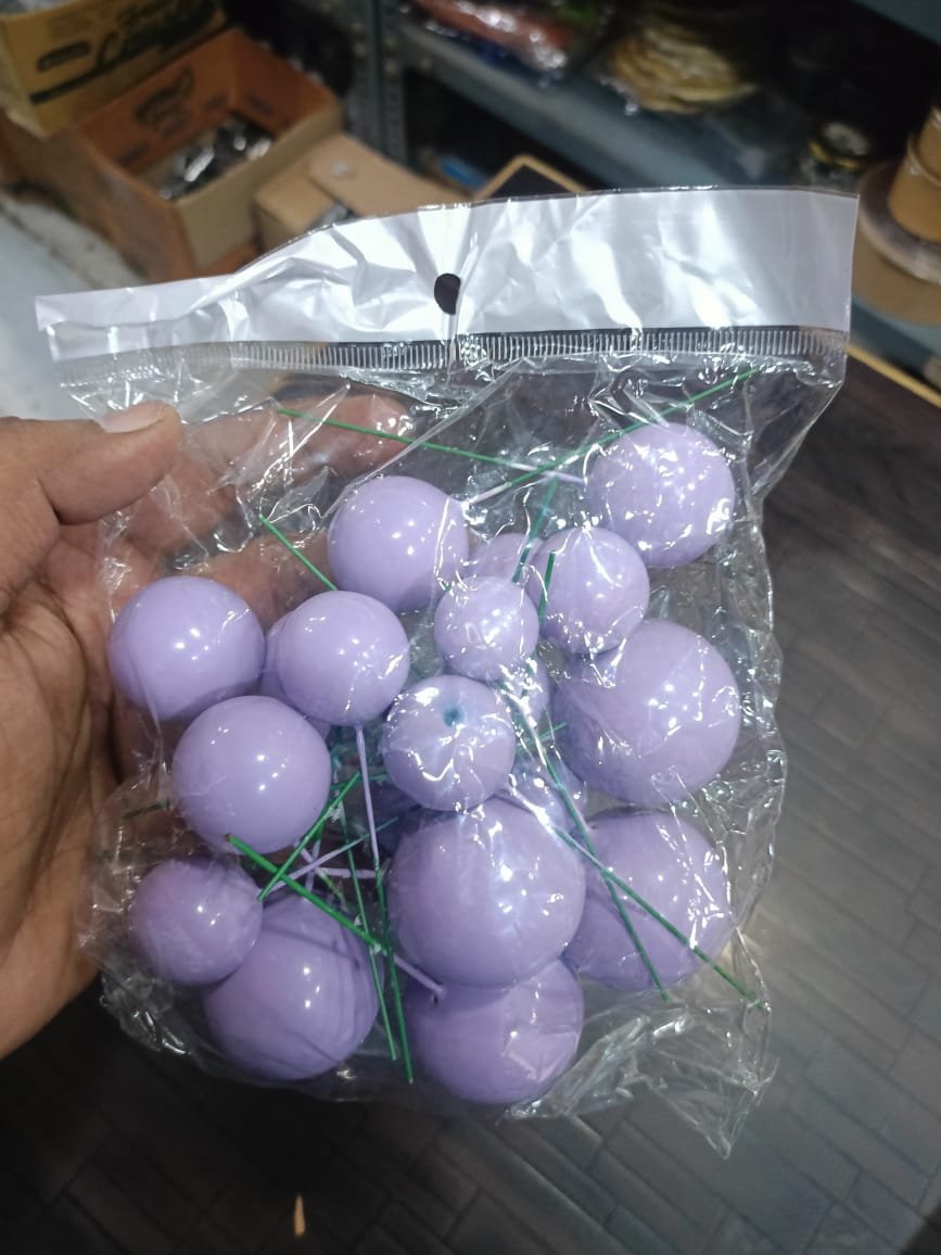 20pcs Lavender Violet Faux Ball