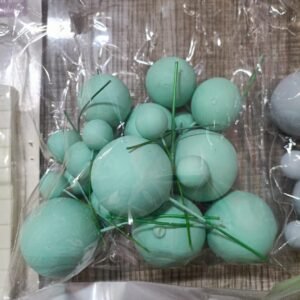 20pcs Matt Ocean Green Aqua Faux Ball