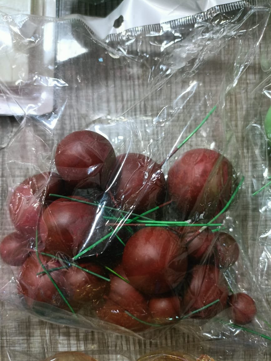 20pcs Matt Chocolate Brown Faux Ball