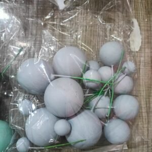 20pcs Matt Grey Faux Ball