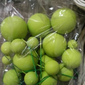 20pcs Matt Neon Green Faux Ball