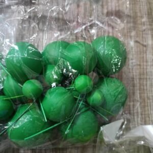 20pcs Matt Dark Green Faux Ball