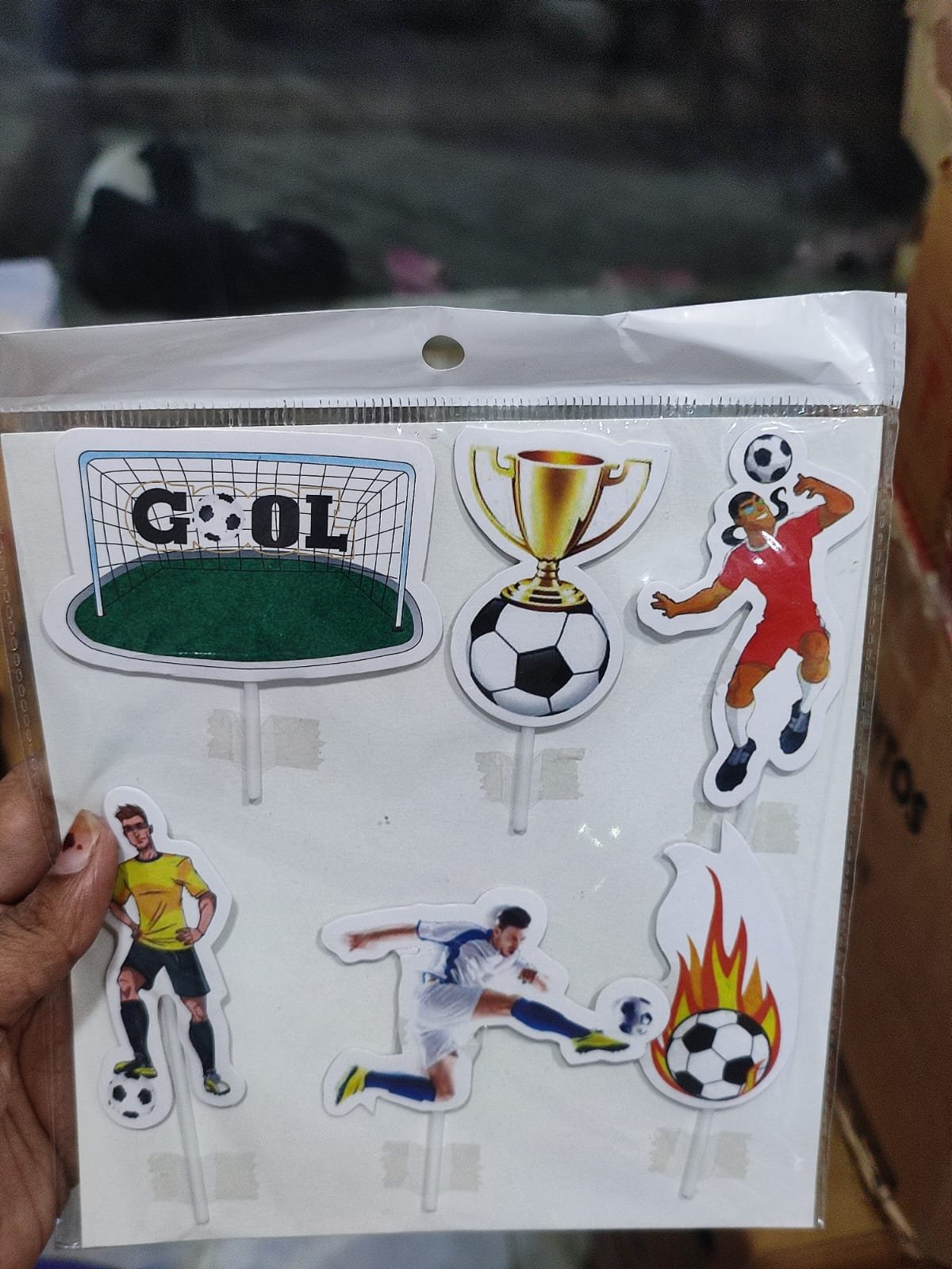 Football Theme Cake Topper Set