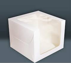 ITC WHITE L SHAPE WINDOW CAKE BOX