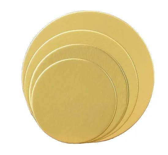 ROUND Golden Cake Base Cardboard paper